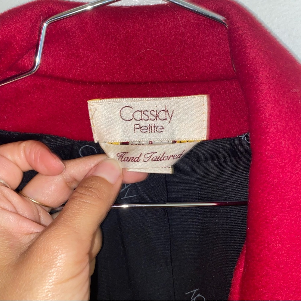 Vintage Cassidy Petite Wool Trench Peacoat Size 8 - Picture 5 of 7